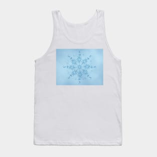 Original Snowflake Design Blue Background Tank Top